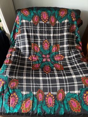 Vintage Silk Diane Von Furstenberg Large Square Scarf